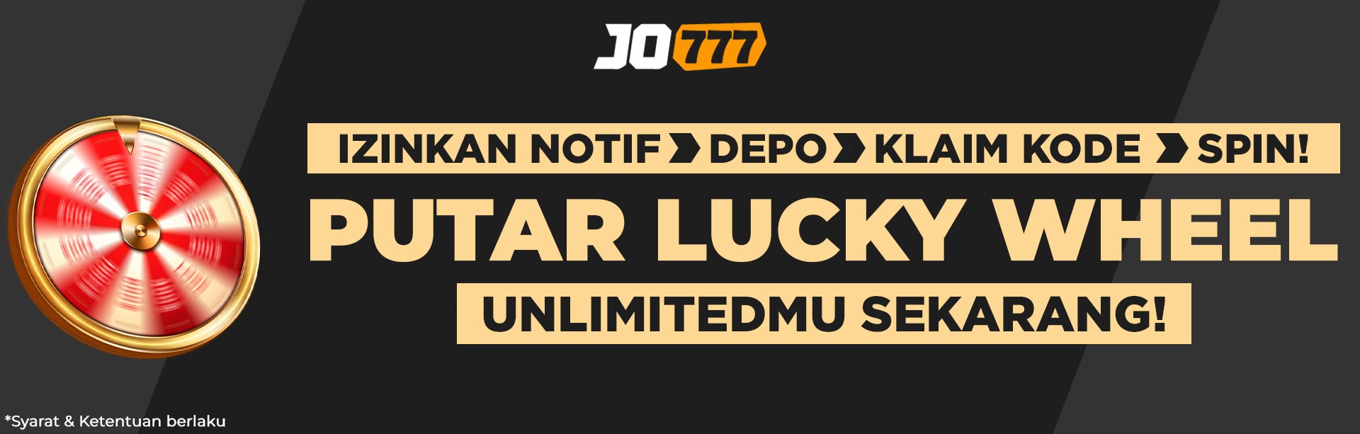 Promo Lucky Wheel Jo777